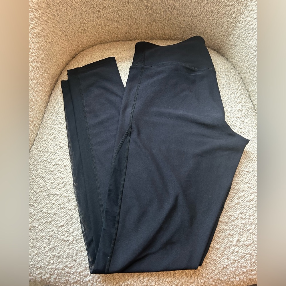 TLF Black Leggings w/Mesh Cutouts
